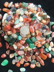 Natural Mixed Color Stone, 8-16mm Size Large Particle Rain Flower Stone, Natural Stone for Fish Tank Landscaping, Home Decoration