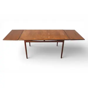 IB KOFOD LARSEN "DANISH RANGE" EXTENDABLE TEAK DINING TABLE #1