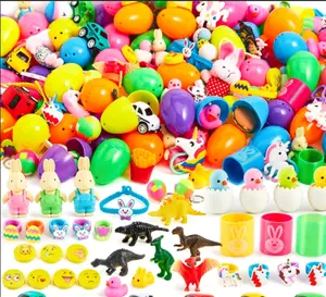 This set of Easter eggs comes pre-loaded with toys and stickers, making it perfect for Easter egg hunts. In addition to the toys, it also serves as a great party gift for children's Easter egg hunts, and can be used as basket stuffing, classroom prizes, o