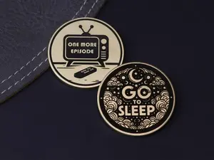 Flip Coin, One More Episode vs Go to Sleep, Gift for her, Gift for him, Valentines Day Gift, Christmas Gift, Gifts for Her, Holiday Gift