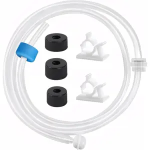Soap Dispenser Extension Tube Kit - 39.3" Under Sink Upgrade with Check Valve, Powerful Suction, Universal Fit for Kitchen Sink Dispenser to Use Large Bottles, No More Refills