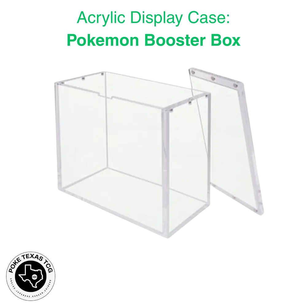 pokemon acrylic booster box display Amazon.com: Booster Box Acrylic Case (3 Pack) main image 1