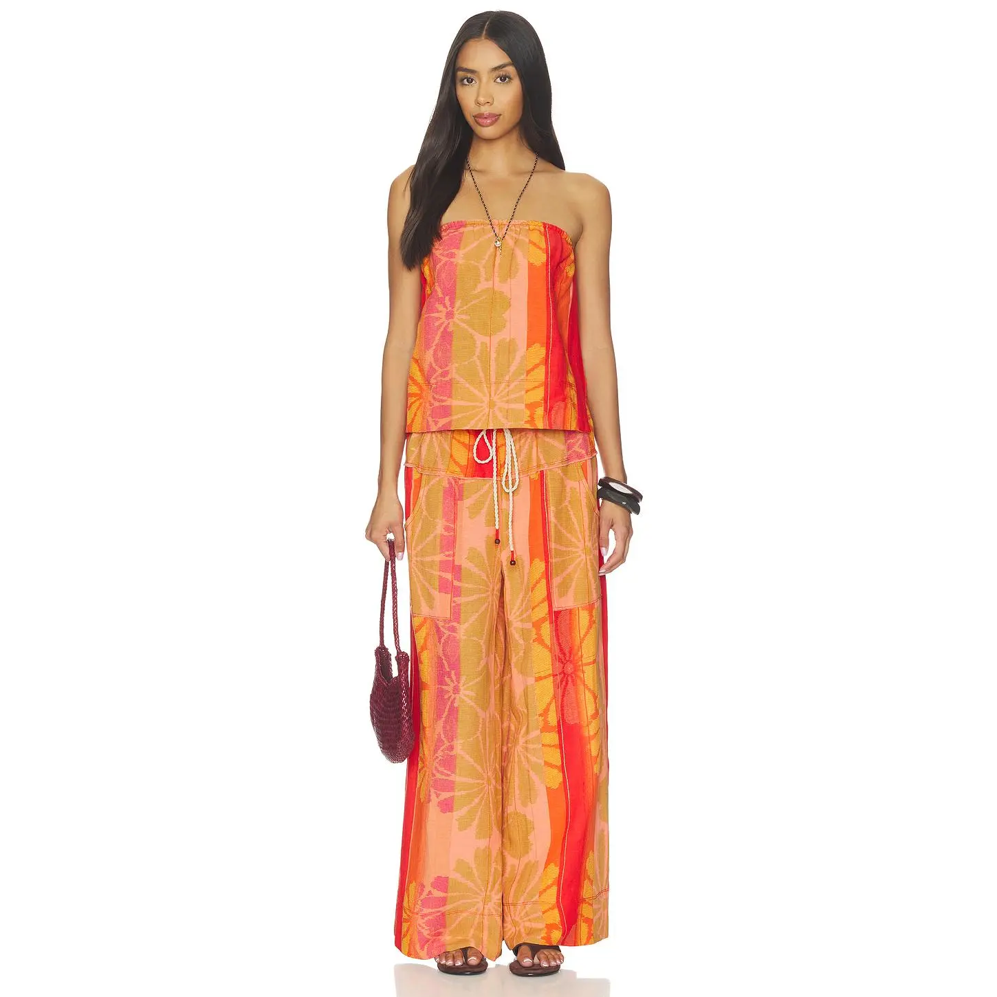 Free People Devella Set in Summer Combo