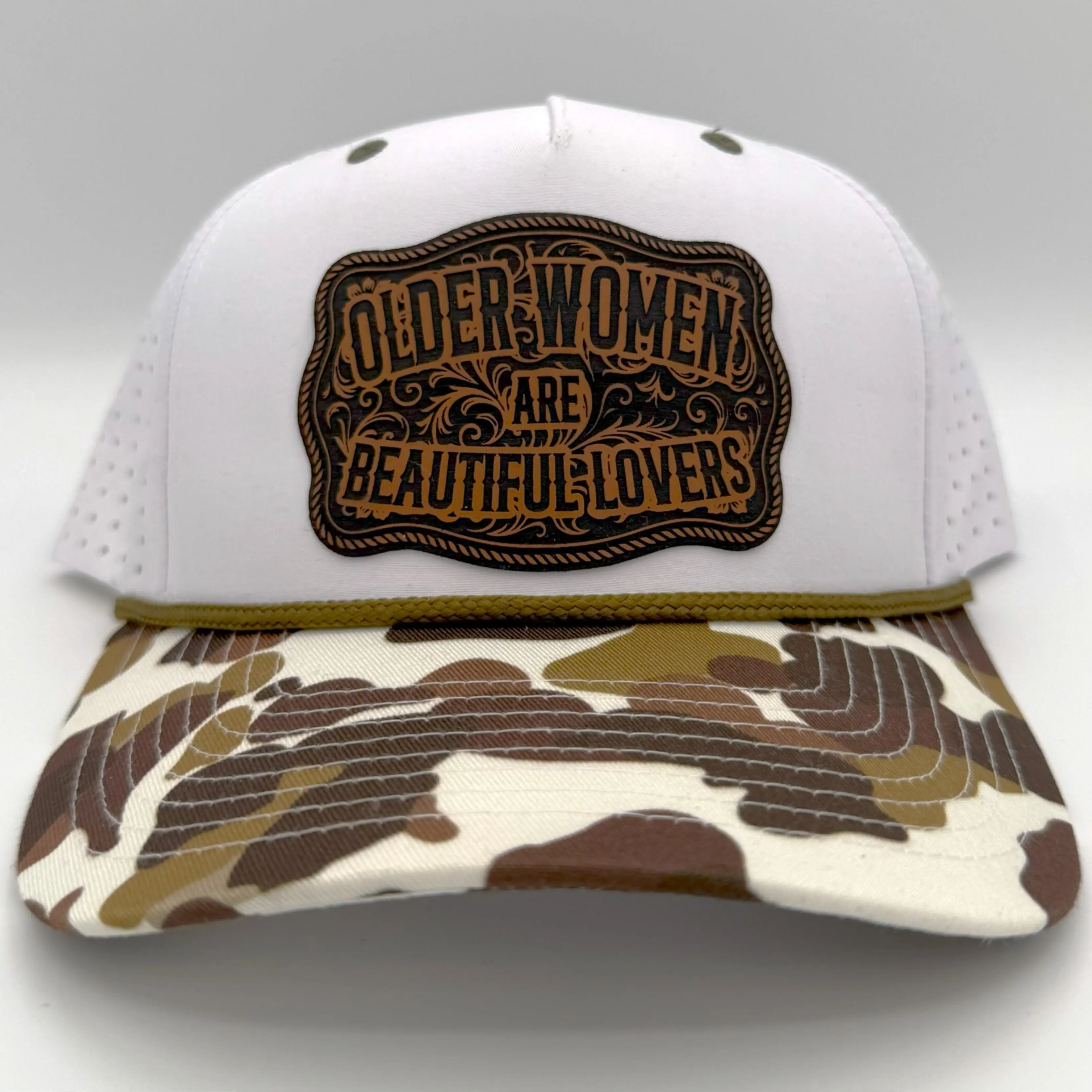 Bad Woods Camo w/ Leather Patch