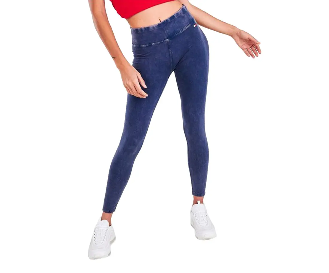 Women's Tommy Hilfiger High-Rise Wash Look Full-Length Athletic Leggings - Active Wear Bottoms