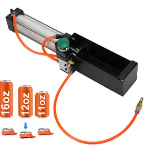 Kaitnax Can Crusher, Heavy Duty Pneumatic Cylinder Soda Beer Can Crusher, Eco-Friendly Recycling Tool