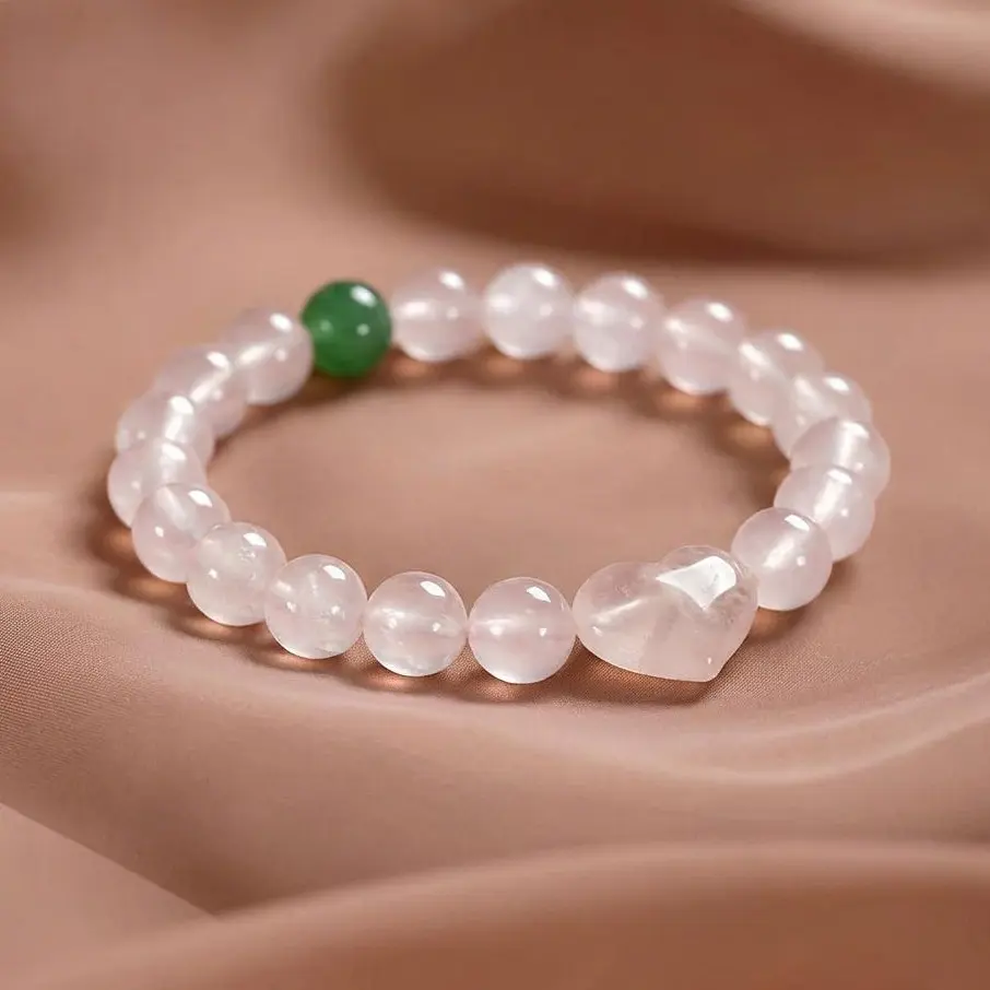 Love and Abundance Series Crystal Bracelet for Attracting Love Promoting Gentleness Enhancing Marital Affection and Communication Quality Ideal for Relationship Enhancement