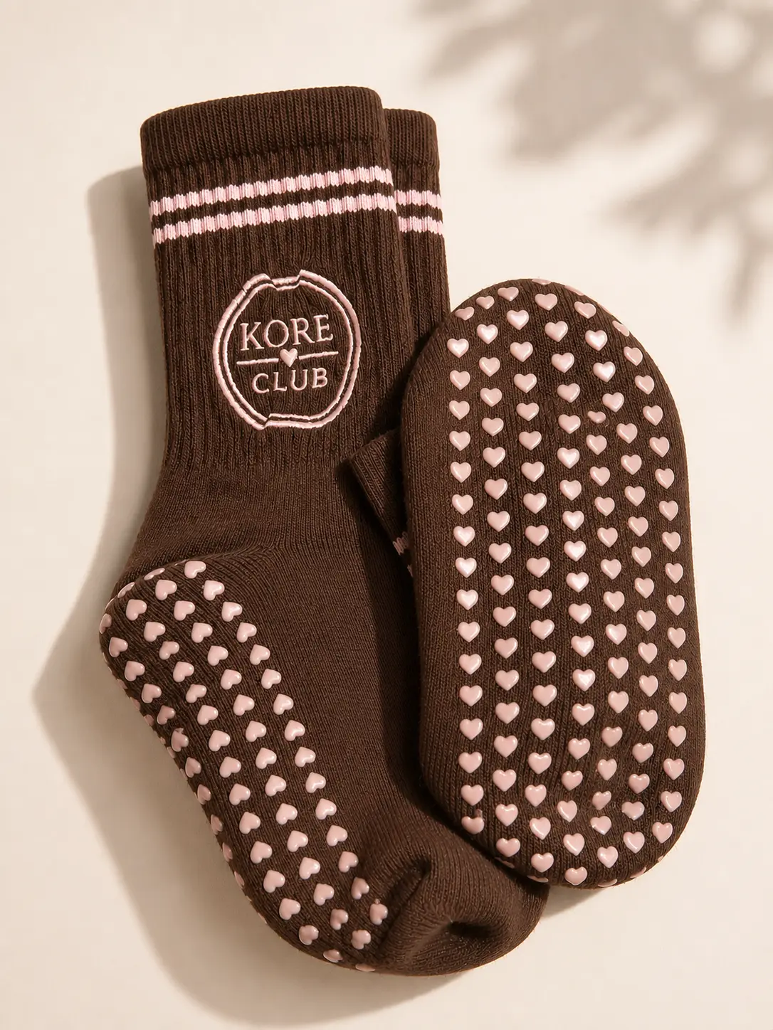 KORE CLUB Signature HeartGrip Grip Socks | Non-Slip Pilates, Barre & Yoga Socks