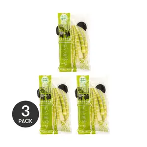 3 Pack Mountain Green Bamboo Shoot 10.58 oz Each - Chinese Vegetable for Stir Fry & Hot Pot