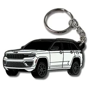 Jeep Grand Cherokee Keychain, Official Licensed Jeep Accessory, Metal SUV Key Chain, Jeep Lover Gift, Grand Cherokee Automotive Keyring