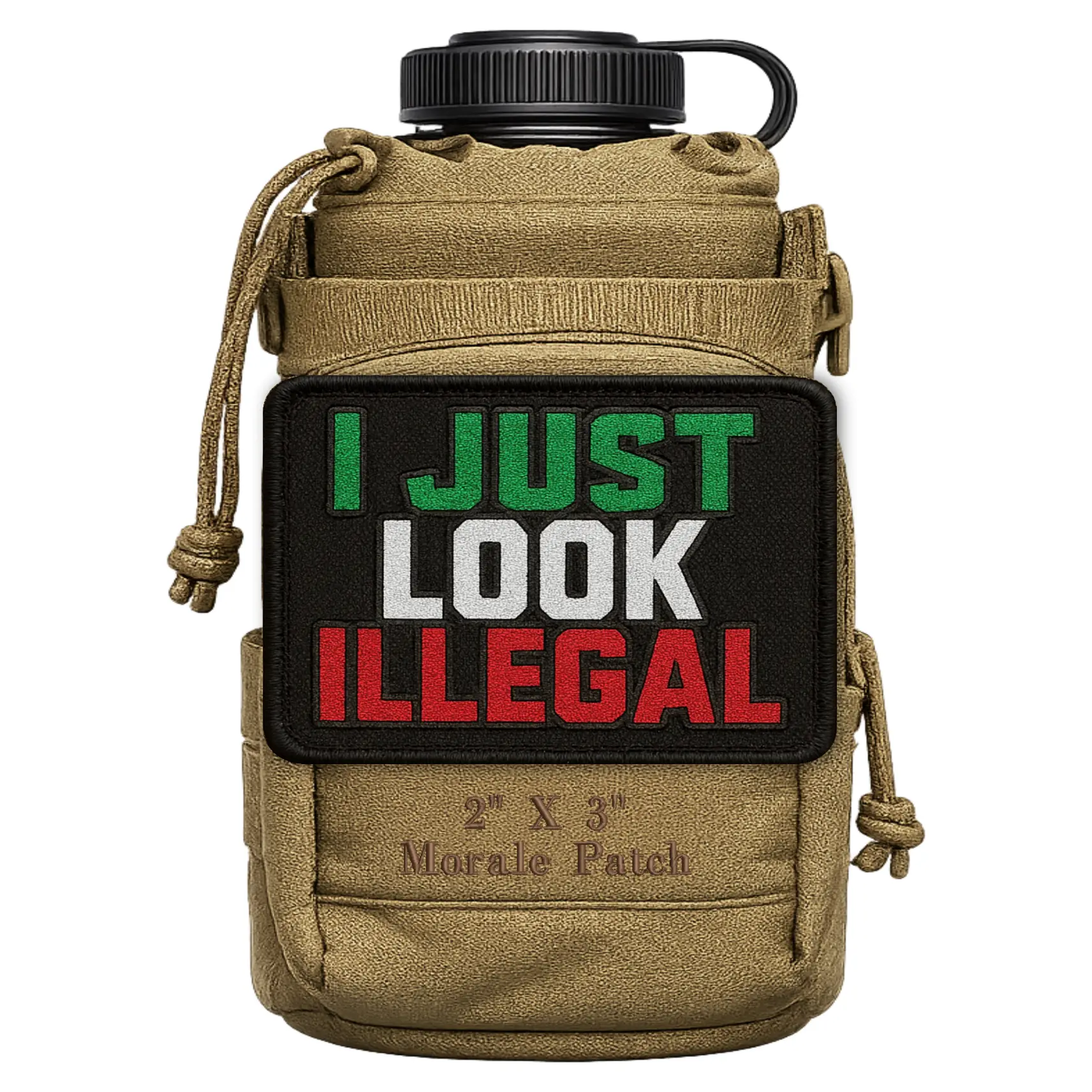 I Just Look Illegal Funny Morale Patch 2” X 3” Hook & Loop Back for Hats Jackets Tactical Vests Plate Carriers EDC Gear & Humor Patch Collectors