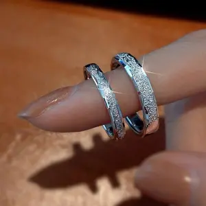 S925 Sterling Silver Plain Band Couple Rings -400(50%)