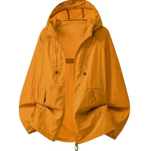 Men's hooded tight-fitting suit, breathable for outdoor fishing, high-quality nylon lightweight sports and leisure set