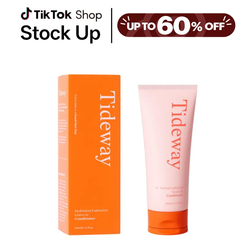 Tideway Leave-In Conditioner - Haircare & Selfcare with Hydrolyzed Keratin, Peptides, 8 Amino Acids, Hyaluronic Acid, UV Shield, Instant Moisture & Deep Hydration for Vibrant, Silky Smooth, Resilient Hair, 6.76 fl oz