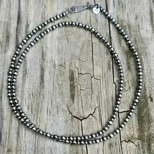 Sterling Silver Granulated Pearl Necklace