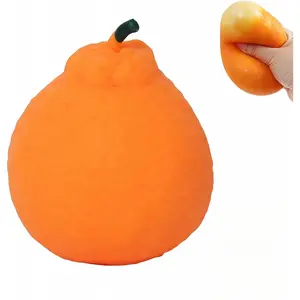 Tangerine Giant Squishies, Stress Relief Soft Simulation Orange Fruit Squeeze Toys, Novelty Fidget Sensory Food Fun Stretchy Desk Toys,Easter Basket Stuffers Gifts for Kids,Teens & Adults (5cm/1.97")