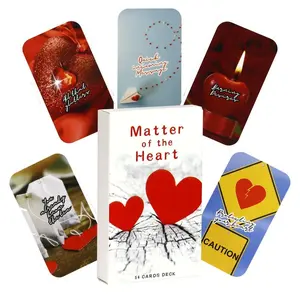 Heart Event Oracle Card, Tarot Card Decks, 54pcs/set Spiritual Message Card, Party Entertainment Game Card, Birthday Gift, Holiday Gift