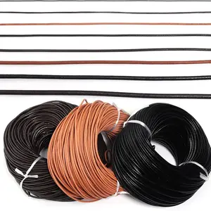 2-5yards Genuine Cow Leather Cords for Jewelry Making Thong Leather Rope For Jewelry Making DIY Leather Bracelet Necklace String