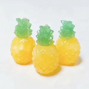 Yellow Calcite Pineapple Carvings