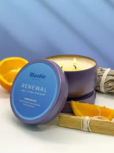 Renewal Soy Candle: sage + orange + palo santo