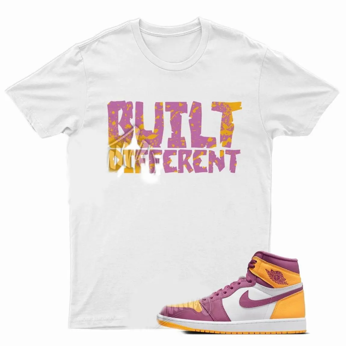 BUILT TShirt  University Gold Light Bordeaux Mid 9, Classic Styles, Never Go Out of Fashion, Wardrobe Staple, For Any Season