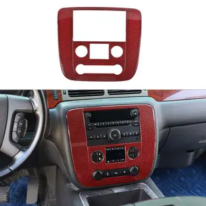 For 2007-2013 Chevy Suburban/ Tahoe/ Avalanche, GMC YUKON/ SIERRA Center Console GPS Navigation Panel Trim Cover Car Interior Automotive Uv Coating Easy Installation Perfect Fit