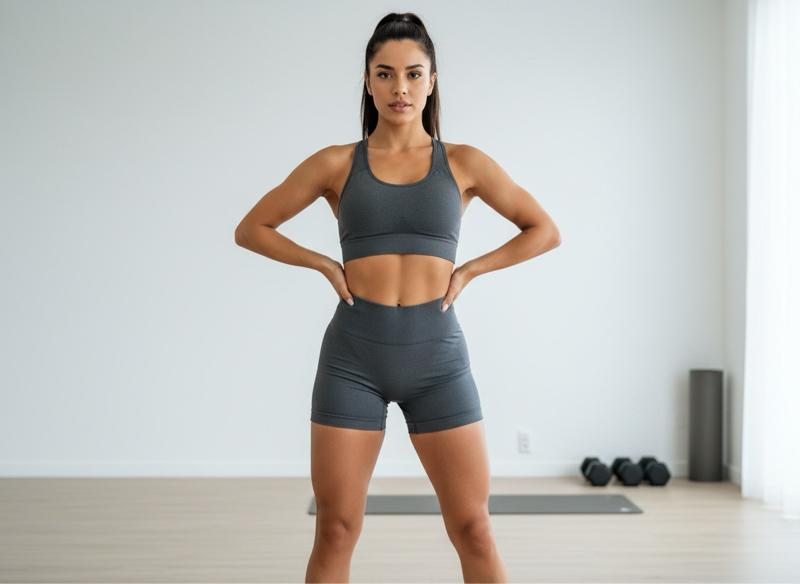 Womens High Waisted Scrunch Shorts - Comfortable and Stylish Activewear for Daily Wear and Exercise