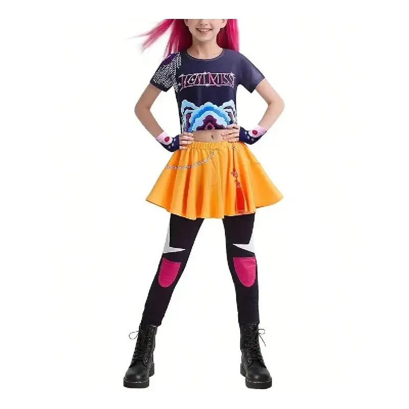 Girls Singer Costume Halloween Cosplay Stage Costume 4-14 Years Old