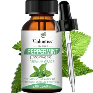 Cooling Peppermint Essential Oil 60ML, Hair & Scalp Care, Aromatherapy Diffuser, Massage Oil, Skincare, Mosquito Repellent