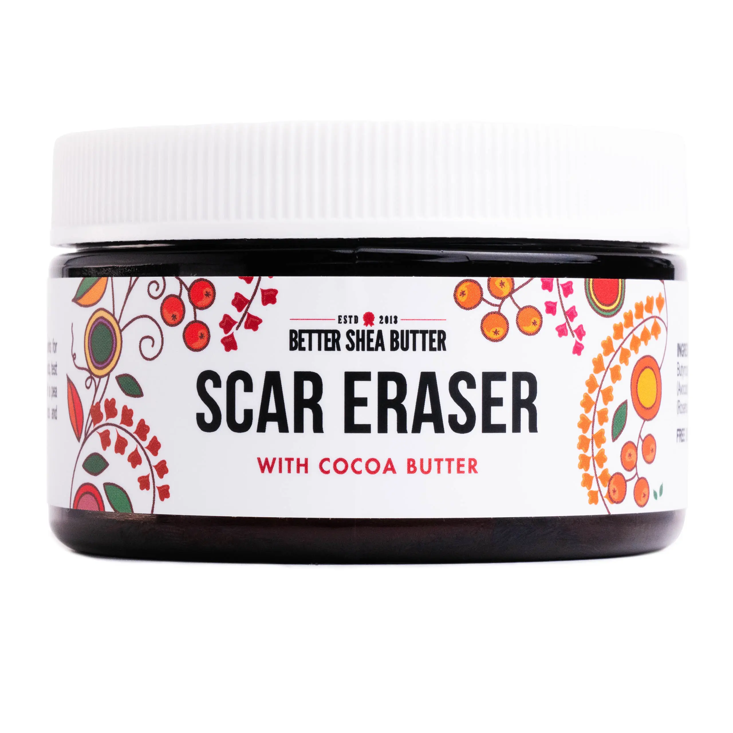 Scar Eraser Balm - Fades New and Old Scars, Helps Prevent Stretch Marks, Made with Cocoa Butter, Shea Butter and Rosehip Oil, Vegan, Fragrance Free and Synthetic-Free