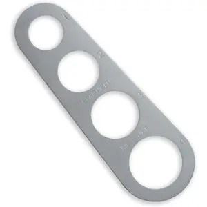 Stainless Steel Spaghetti Measurer Quick Pasta Measuring Tool for Kitchen Cooking Silver 1pcs