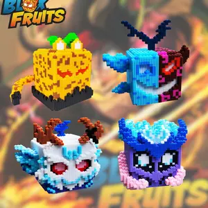 Blox Fruits Super Devil Fruit Assembly Model Building Kits - Fruits Building Blocks - Small Particle Ornaments for Creative Assembly and Decoration - Not Assembled