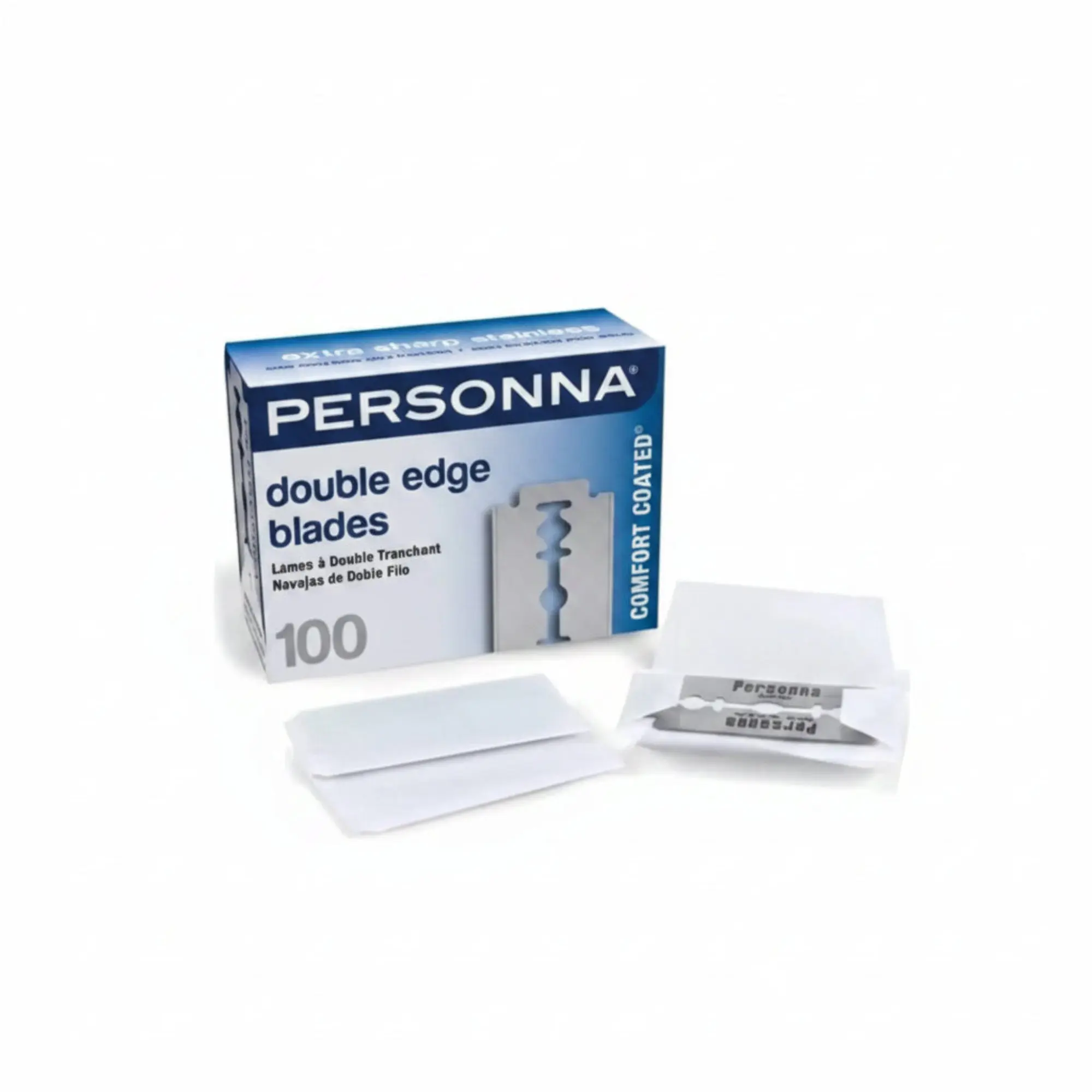 Personna Double Edge Stainless Steel Blades - 100 Blades #BP9020