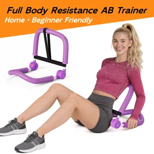 HOPHORSE Foldable Sit-Up Ab Crunch Machine, Portable Core Abdominal Trainer for Home Gym, Adjustable Resistance Fitness Equipment for Daily Indoor Workout