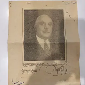 1953 Signed Pre Draft Speech by Rafael L Trujillo with Booklet Historical Artifact Vintage Condition Perfect for Collectors