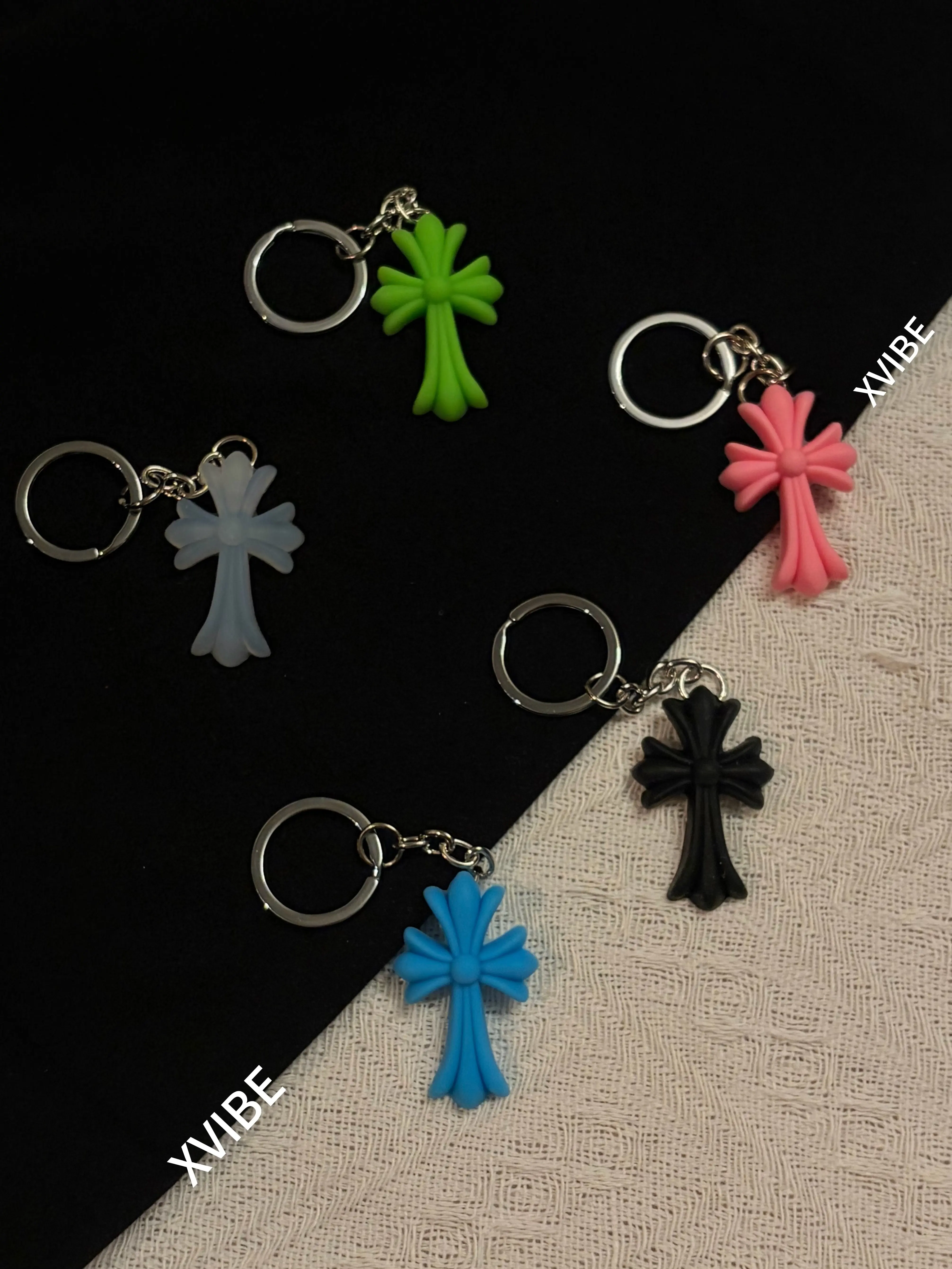 Y2K Colorful Cross Keychain Y2K Colorful Cross Keychain