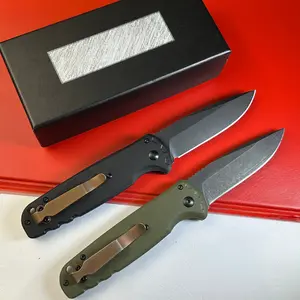 4300EDC portable outdoor folding knife featuring a textured, non-slip handle and a high-quality blade; ideal for outdoor activities and camping.