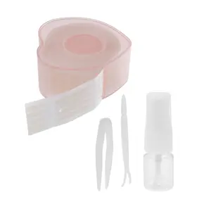 VOCOSTE 1 Set Waterproof Love Shape Eyelid Lifter Strips for Dating Shopping Pink