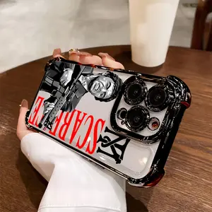 Characters S-Scarface Phone Case Suitable for iPhone 17 16 15 14 13 12 11 Pro Max Air X XR XSMAX 8 7 Plus Anti Fall Transparent Soft Back Cover