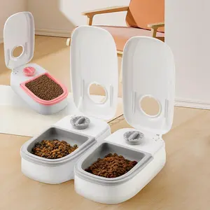 Automatic Timed Smart Pet Feeder – Dog & Cat Food Dispenser with Stainless Steel Bowl
