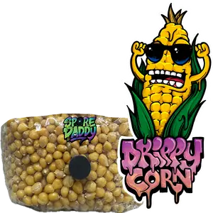 Drippy Corn 3 lbs Mushroom Grain Bag - Convenient Package for Mushroom Cultivation - Ideal for Growers - Easy Storage & Use