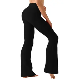 29"/31"/33"/35"/37" 3 Styles Women'S High Waist Bootcut Yoga Pants Basic/Side Pockets Tummy Control Workout Flared