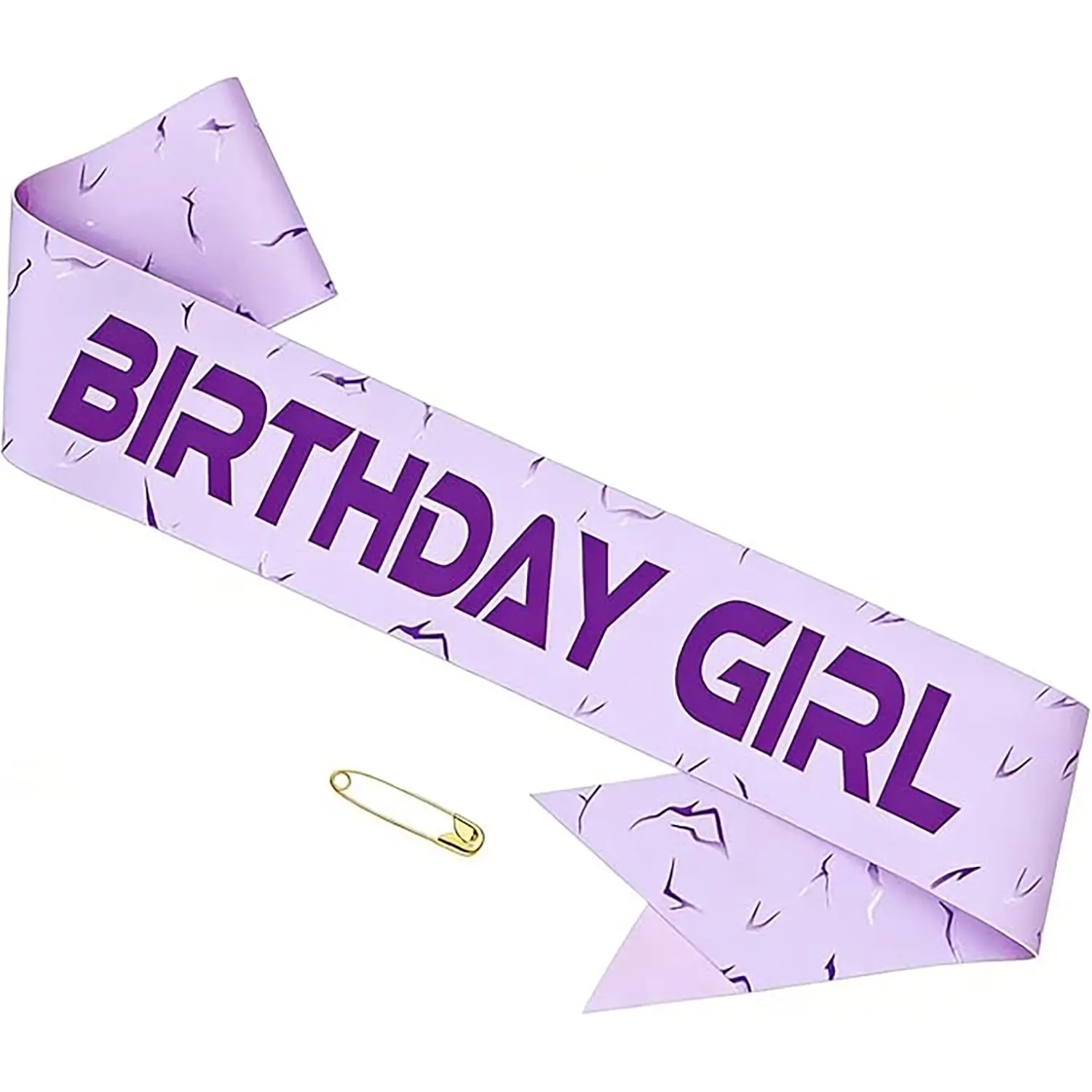 Birthday Girl Sash, Purple Satin Birthday Sash for Women, Adjustable Party Sash with Safety Pin, Festive Birthday Party Decorations for Her, Bachelorette & Girls Celebration, Versatile Accessory