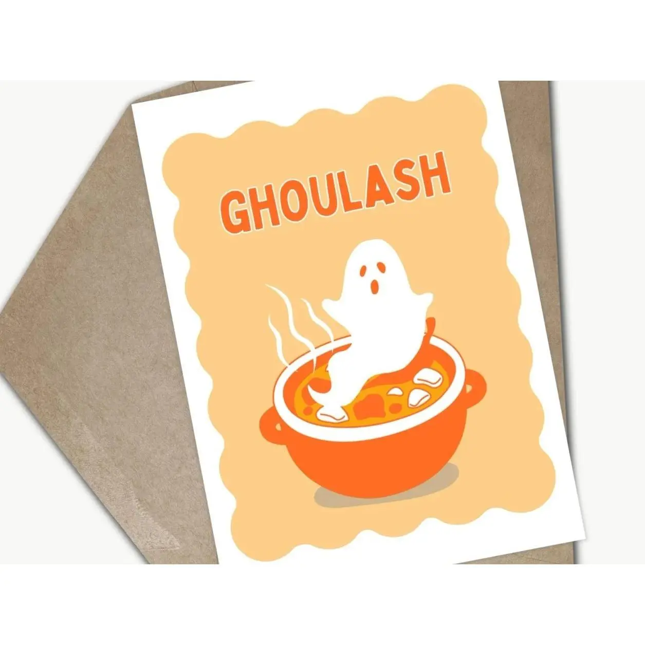 Ghoulash Funny Halloween Card, Funny Greeting Card, Halloween Birthday Card, Halloween Invitation Card