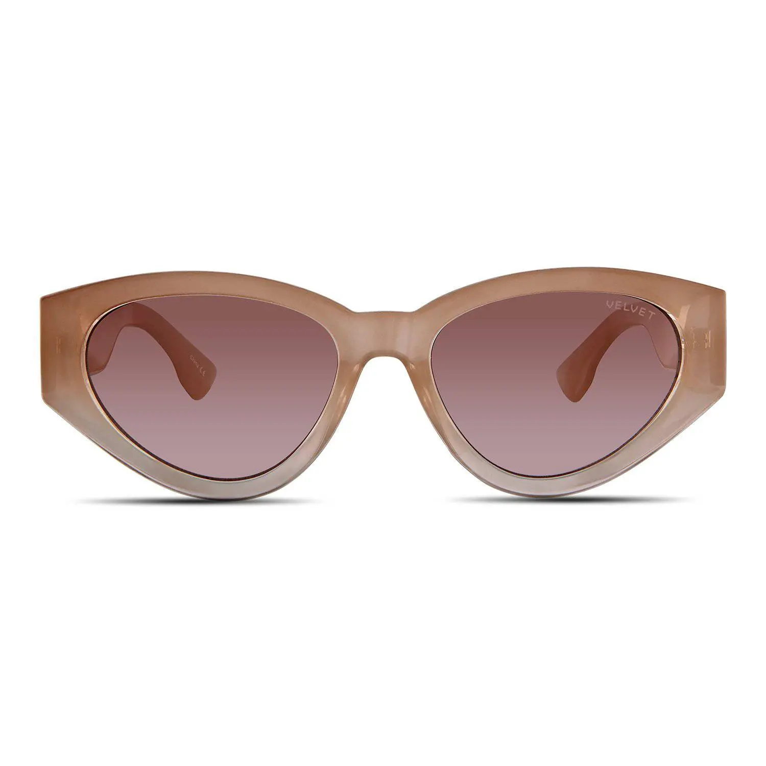 Velvet Eyewear "Rosa" Modern Frames Women's Sunglasses - Blush Color V746BL26 Frame Size 52mm x 15mm x 140mm