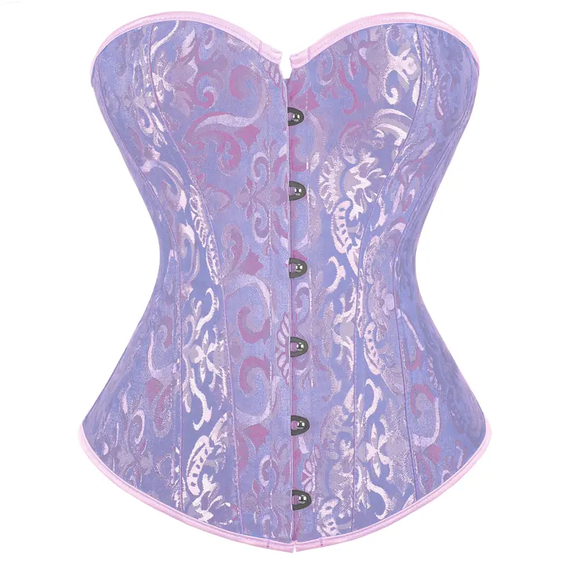 Floral Denim Corset Tops for Women Going Out Corset Tops Women's Bustier Corset Top Sexy Lingerie Sets Black Satin Waist Cincher Halloween Costumes Ideas Party Outfit Gothic Corset  2340-D1,sohochic