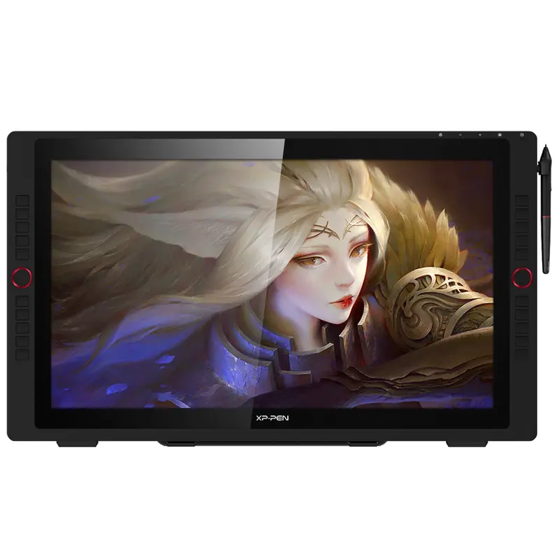 XPPen Artist 24 Pro 2.5K QHD Drawing Tablet with Screen,16.7M Colors Graphics Tablet with 8192 Pen Pressure Battery-Free Tilt Stylus & 20 Shortcut Keys for Windows, Mac, Chrome, Linux, 23.8"
