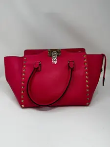 Pre-owned Valentino Leather Crossbody Bags Rockstud Handle Bag Pink Handle Bags, Handbags BJ1 14