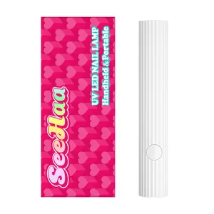 seehaa  Handheld UV Light for Gel Nails, Mini Nail Lamp, Portable Cordless Rechargeable, Fast Curing