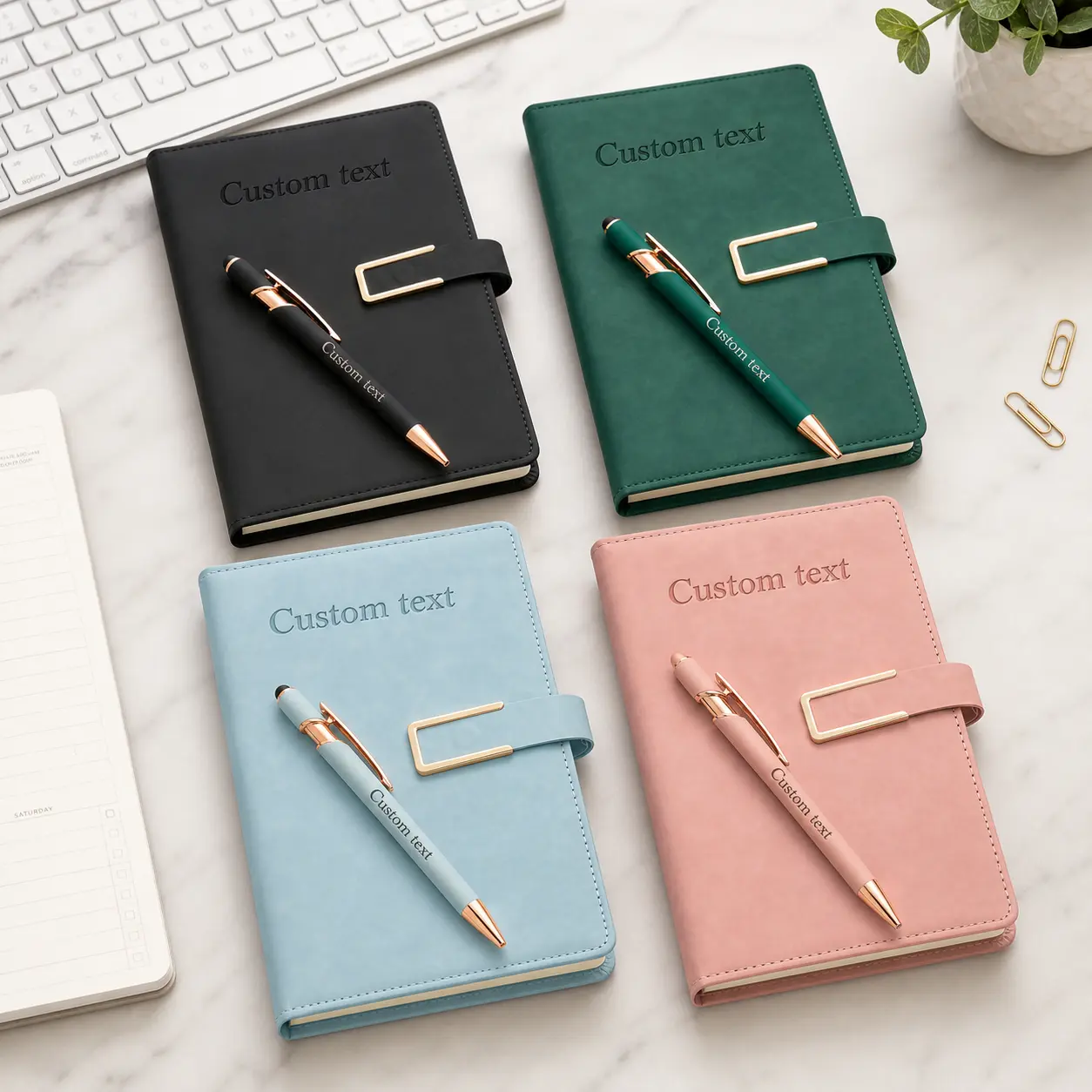 Personalized A5 Notebook Set (2-Piece Pack) - Includes A5 Notebook, Pen - Office & School Stationery Supplies, Ideal for Students, Perfect for Gifting